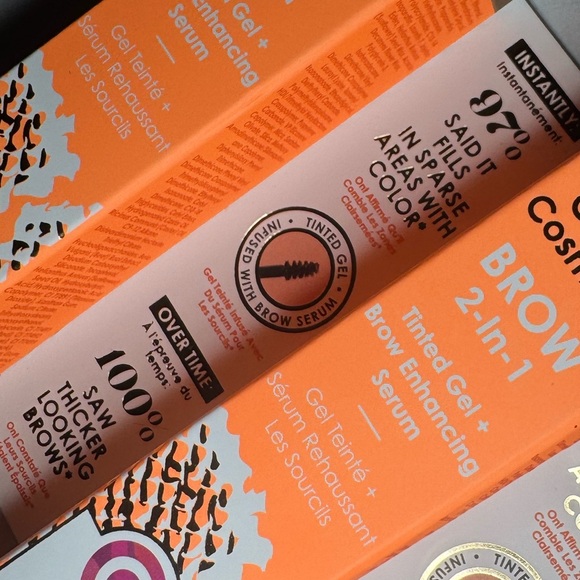 Grande Cosmetics GrandeBrow 2-in-1 Tinted Brow Gel Bundle of 2 Shade Medium - Picture 12 of 16